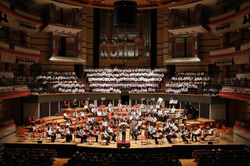 Music Department at King Edward's School, Birmingham: KES/KEHS Symphony Orchestra, Symphony Hall, 2016: Massed choirs, Symphony Hall, 2016