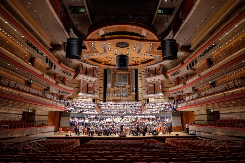 Music at King Edward's School, Birmingham: Rehearsing Romany Wood at Symphony Hall.
