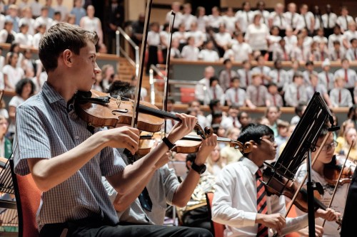 Tutti rehearsal at Symphony Hall