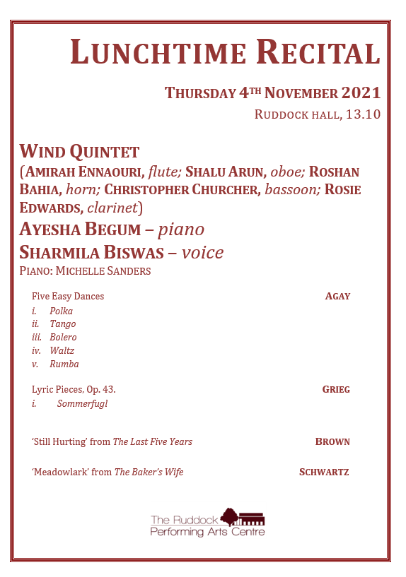 King Edward's School Birmingham and King Edward VI High School Birmingham Lunchtime Recital