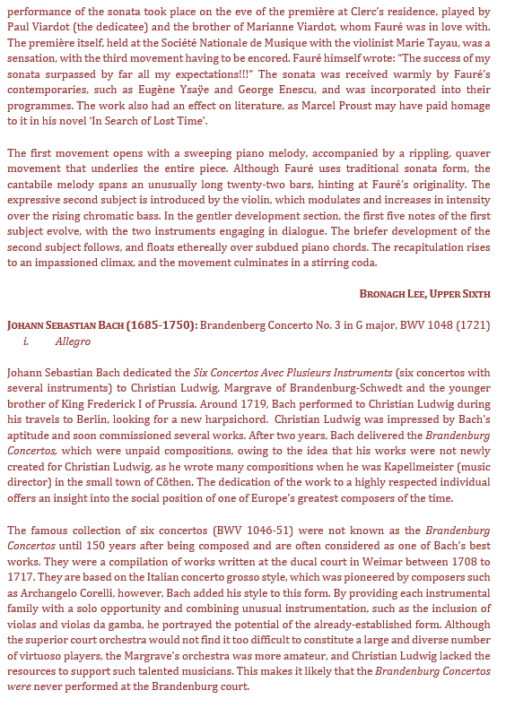 King Edward VI High School and King Edward's School Lunchtime Recital