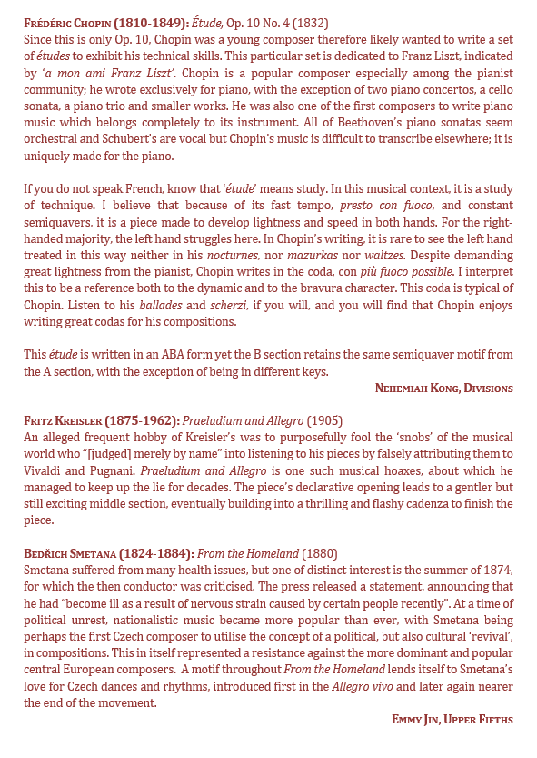 Lunchtime Recital King Edward's School King Edward VI High School 